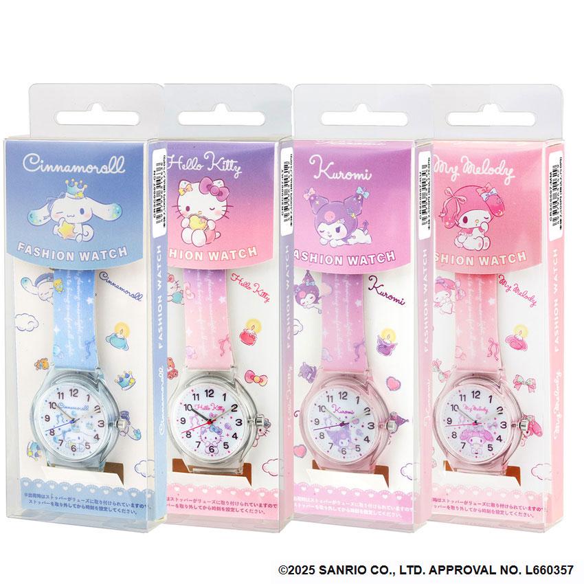sanrio（サンリオ） 腕時計 時計 キッズ時計 キャラクターズ クリア
