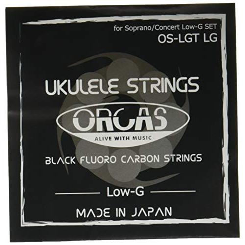 【ORCAS】 ウクレレ弦 セット ソプラノ コンサート用 (ライトゲージ Low-G) OS-LGT LG