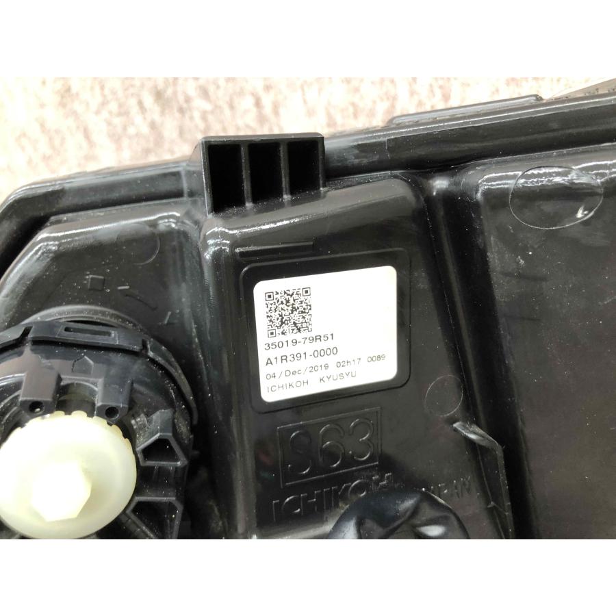 美品 磨き済み スズキ スペーシアカスタム MK53S 純正 右 ヘッドライト