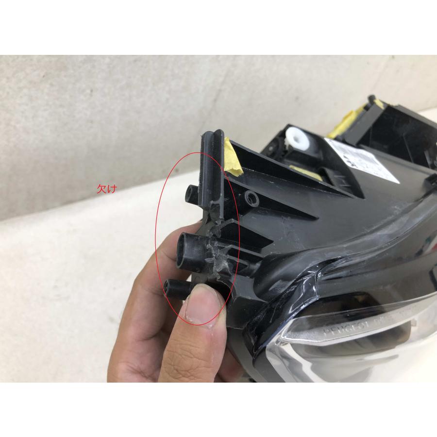磨き済み LED T9系 プジョー308 右ヘッドライト 98005 463 80-01