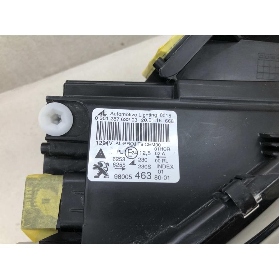 磨き済み LED T9系 プジョー308 右ヘッドライト 98005 463 80-01