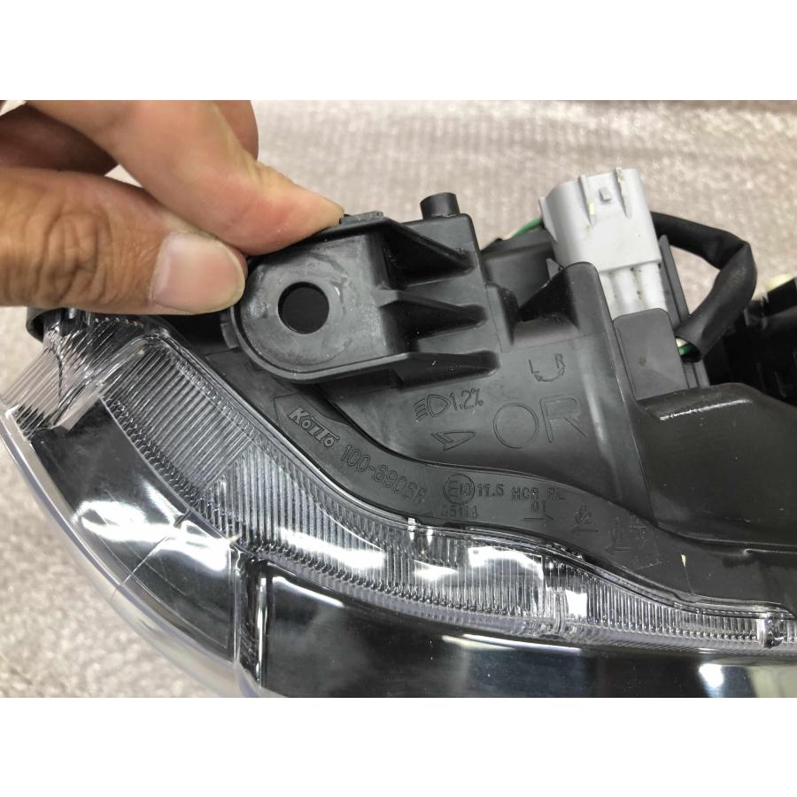 【破損無し！ LED点灯OK】 ミラトコット LED ヘッドライト 右 磨き済み ミラトコット LA550S/LA560S 純正 右ヘッドライト LED KOITO