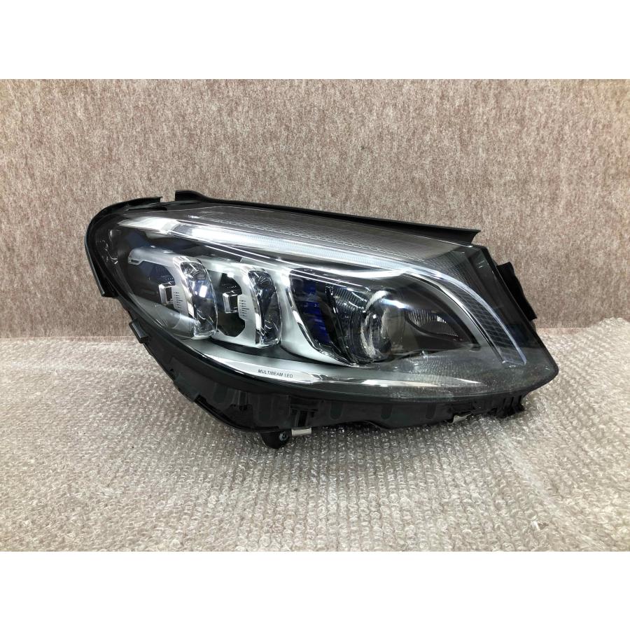 磨き済み ベンツ Cクラス W205 S205 後期 純正 右 LED ヘッド ライト