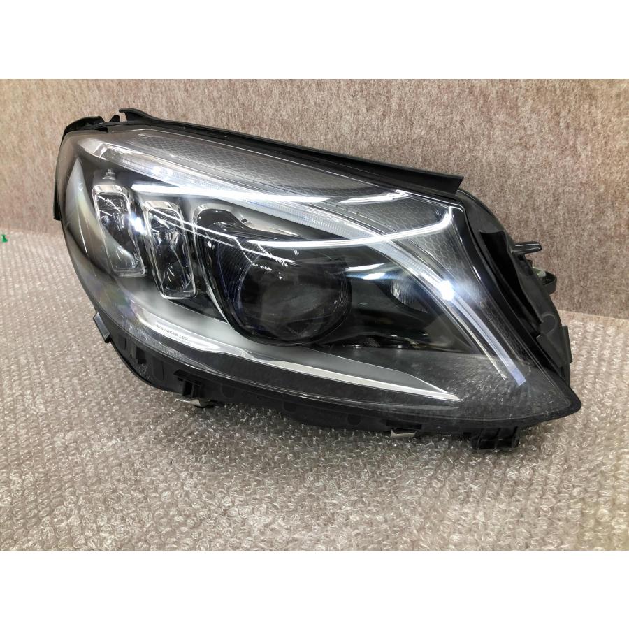 磨き済み ベンツ Cクラス W205 S205 後期 純正 右 LED ヘッド ライト