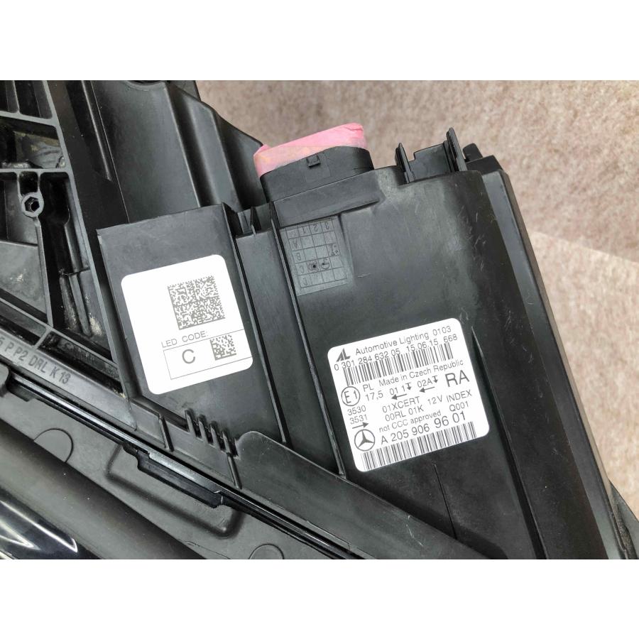 磨き済み メルセデスベンツ W205 Cクラス ヘッドライト右 A2059069601
