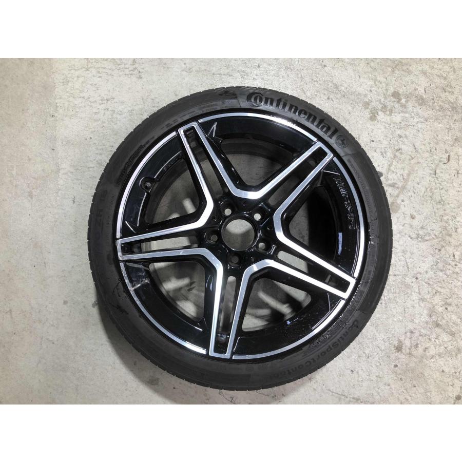 【美品新古】ベンツ アルミホイール タイヤセット AMG?不明 ジャンク メルセデス AMG W177 A35 純正 18インチ 8J +40 PCD112 A1774014000 1
