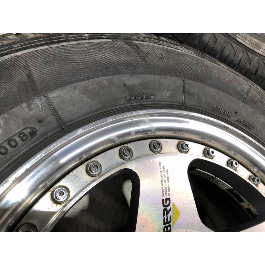 BS BERG ベルグ 社外ホイール 15インチ 4本 6.5J6HPCD139.7+30 ハイエース等 即決有　(VHO119) クレジットカード QR決済可能 社外ホイール 15インチ 4本 6.5J6HPCD139.7+30 レンコンディッシュ