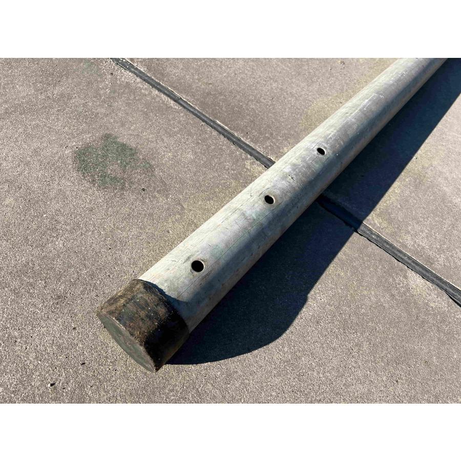 引取限定 引き込み電柱 電工 仮設ポール 全長約6300mm（二本接続した