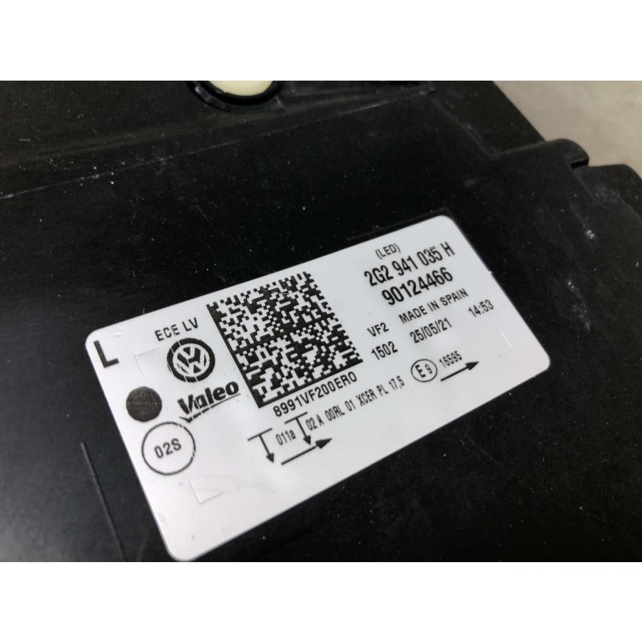 美品 磨き済み VW/フォルクスワーゲン ポロ 2G 左ヘッドライト/左