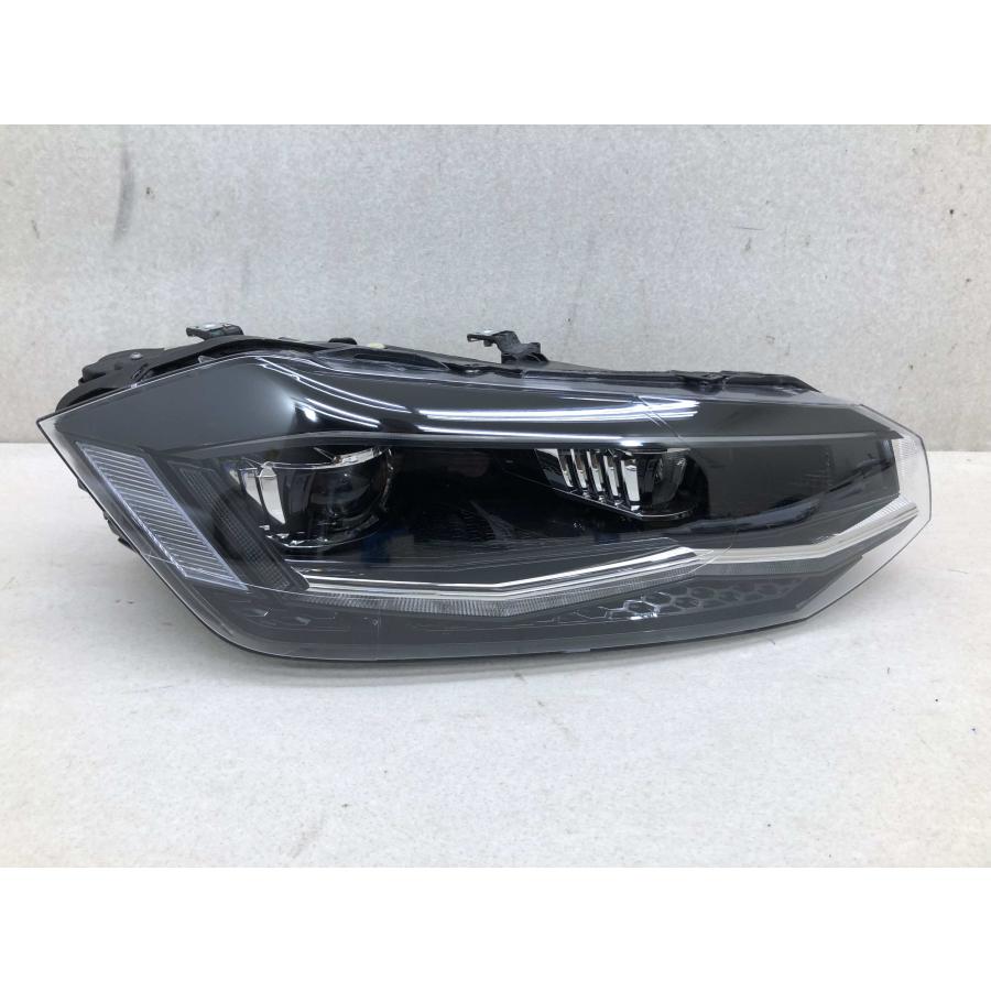 美品 磨き済み VW/フォルクスワーゲン ポロ 2G 右ヘッドライト/右