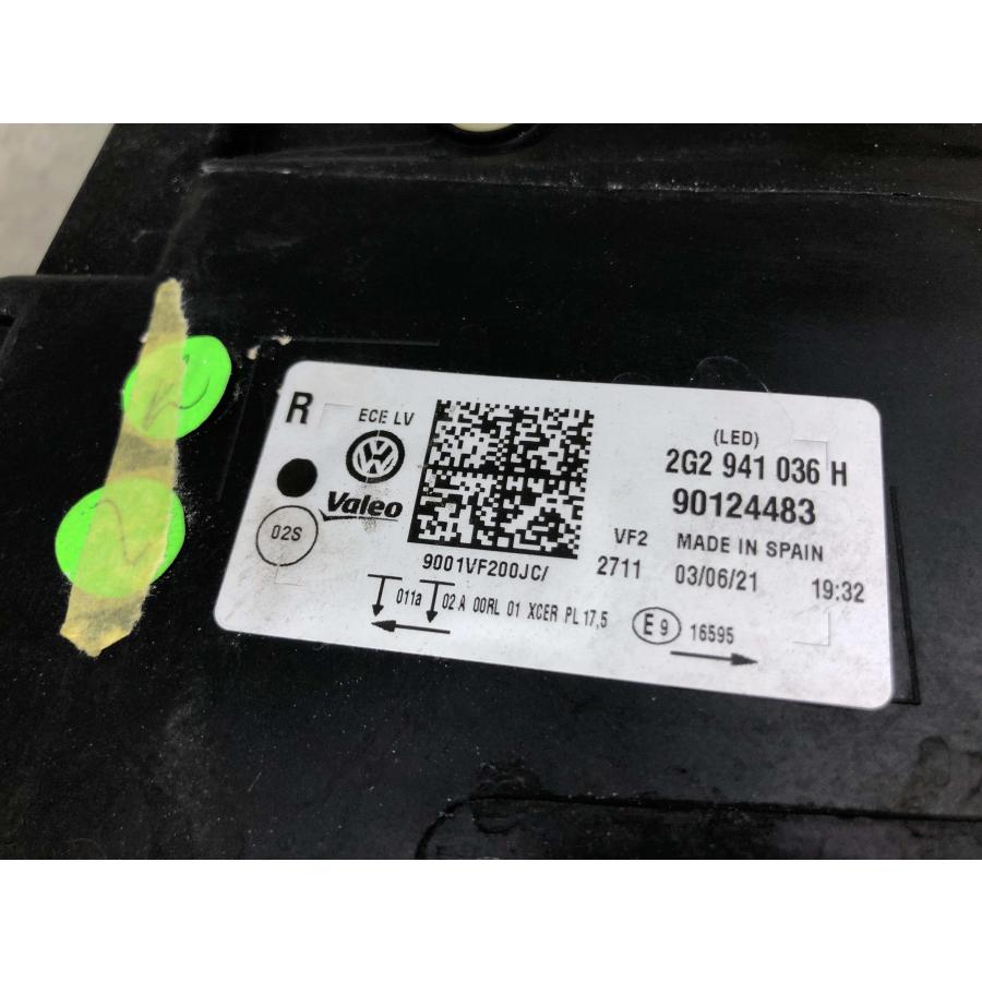 美品 磨き済み VW/フォルクスワーゲン ポロ 2G 右ヘッドライト/右