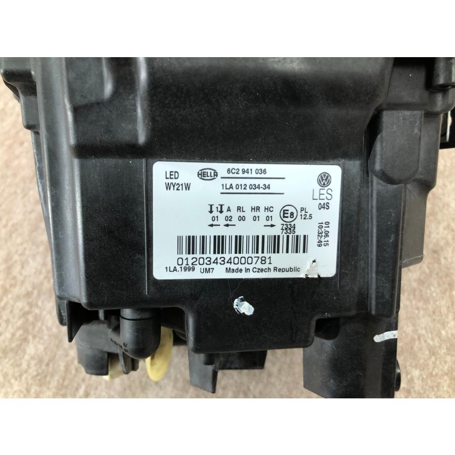 レンズ美品 磨き済み VW ポロ POLO 6RCBZ 6R 後期 LED ヘッドライト 右
