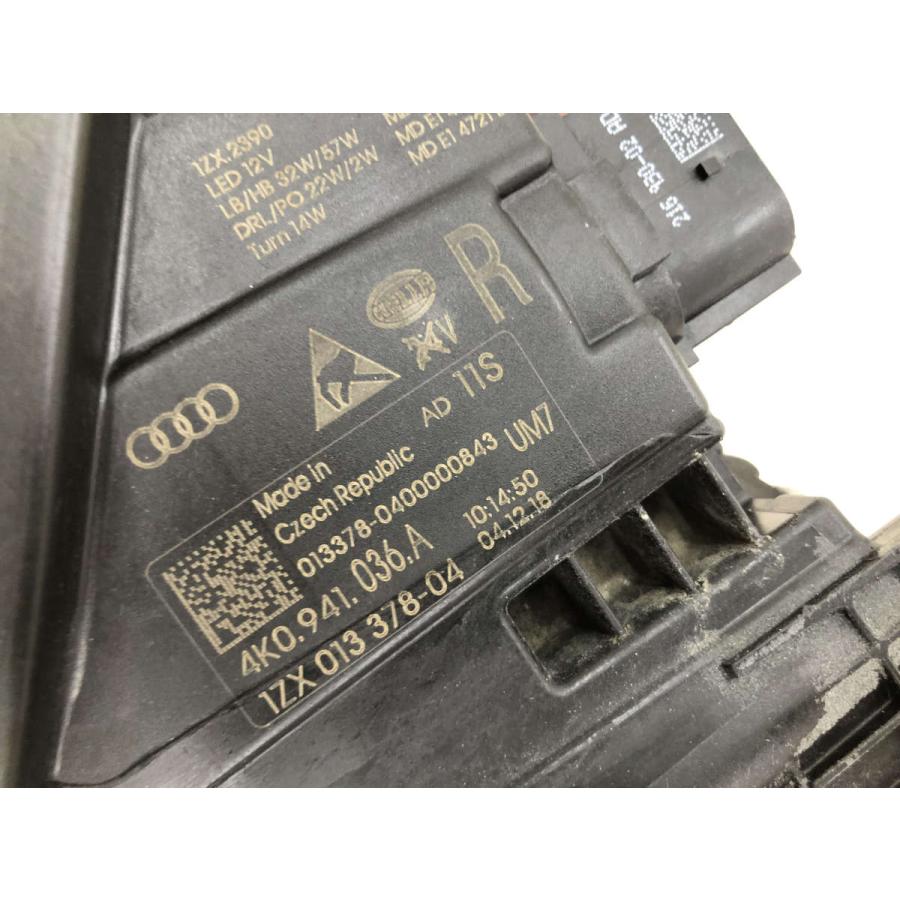 美品 磨き済み アウディ マトリックス A6 ヘッドランプ 右 4K0941036A