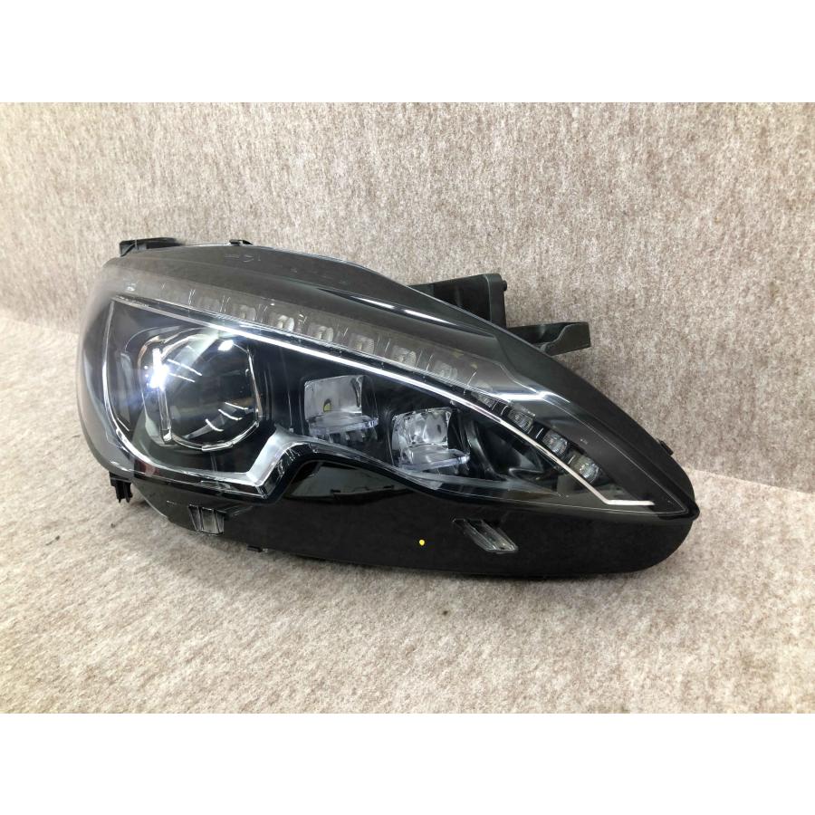 美品 磨き済み プジョー 308 T9 LED ヘッドライト 右 9800546380-01