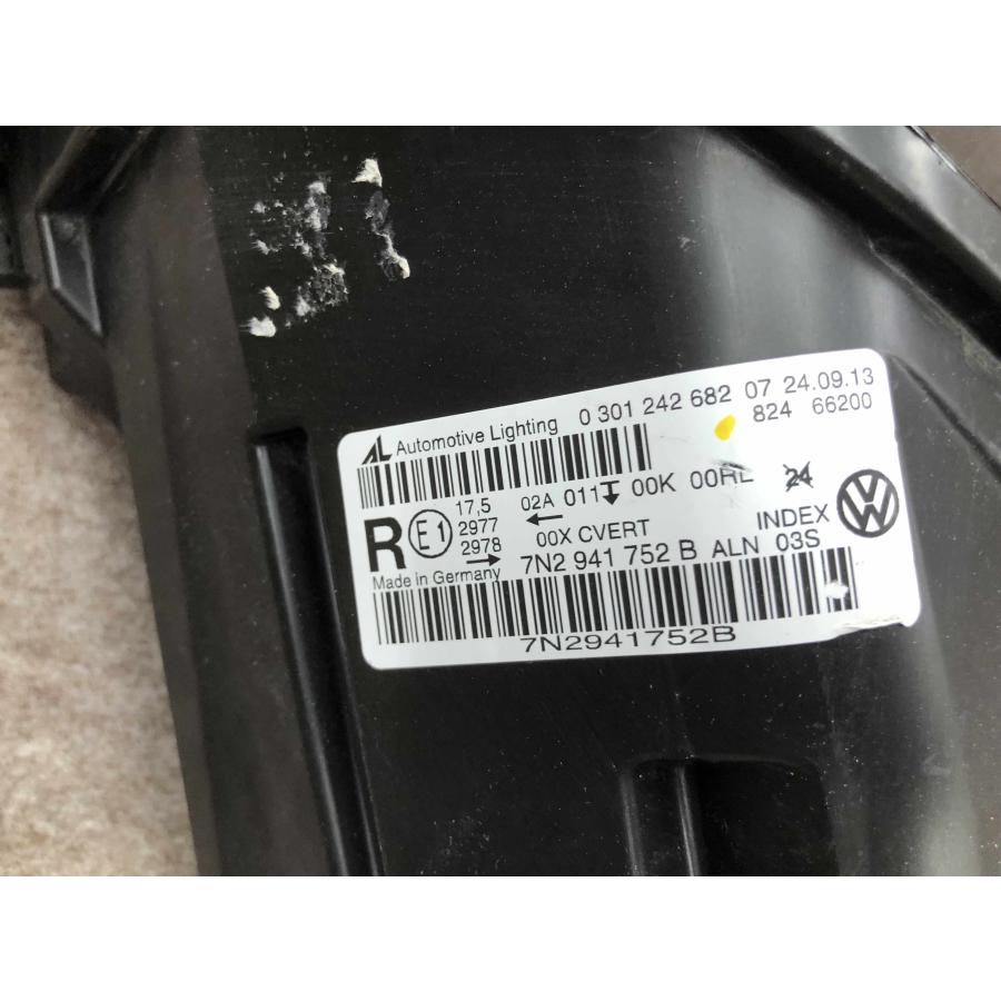 磨き済み VW SHARAN 7N 右 ヘッドライト 7N2941752B ワーゲン シャラン