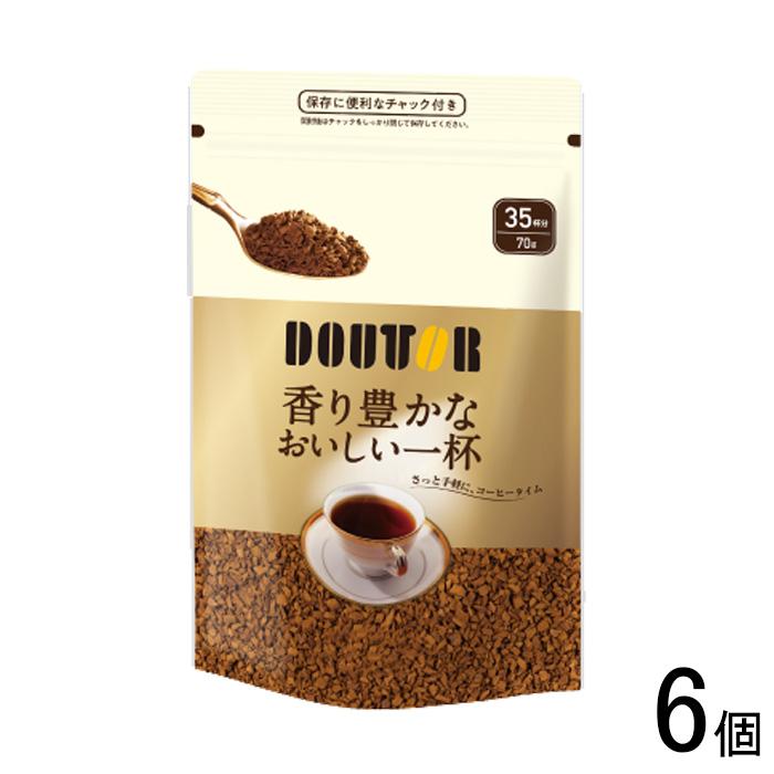 ドトールコーヒー ドトール 香り豊かなおいしい一杯 パウチ 70g×6個