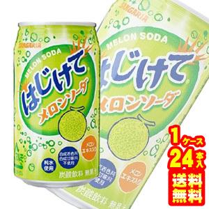 サンガリア はじけてメロンソーダ 缶 350g 24本入 飲料 A102 オーナインショップ ヤフー店 通販 Yahoo ショッピング
