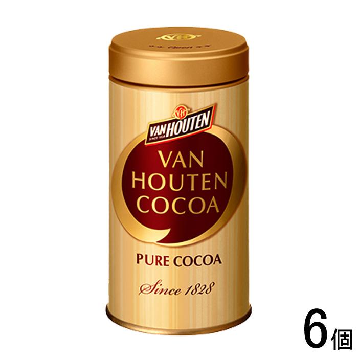 VAN HOUTEN（バンホーテン） 片岡物産 ピュアココア 缶 100g×6個 純