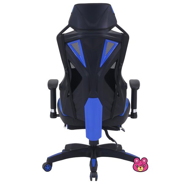 不二貿易 メッシュゲーミングチェア レイズ フットレスト付き BL 不二貿易 メッシュゲーミングチェア レイズ フットレスト付き BL