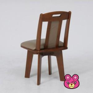 飛騨家具　回転椅子　2脚セット 2脚セット ダイニング回転チェアー 6271-4-2 ブラウン／インテリア：不