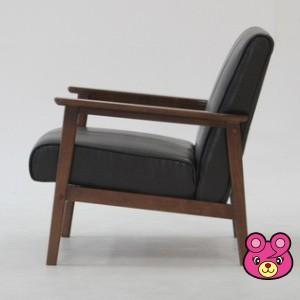 バイキャストPUソファーラバーズ839 1Pダークブラウン／インテリア：不