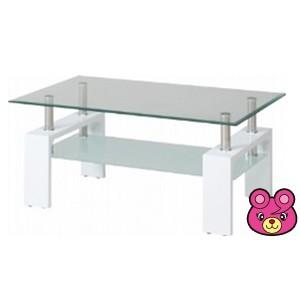 スライド式ホワイトセンターテーブル センターテーブル フォーカス ホワイト ／インテリア：不二貿易88422