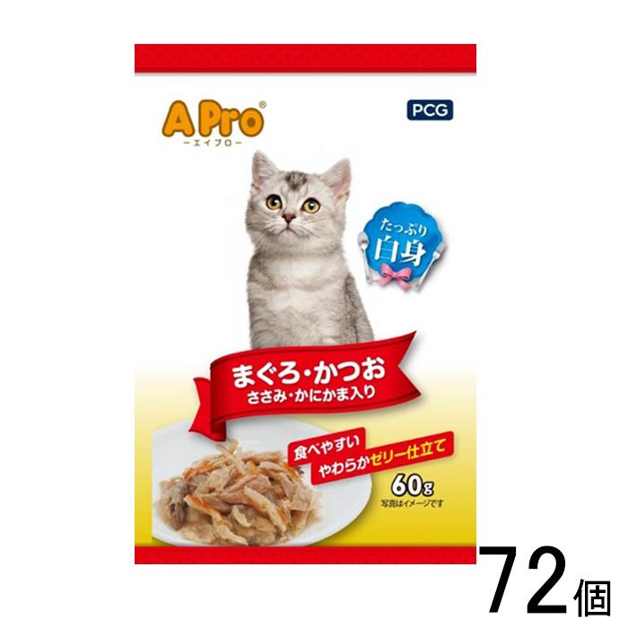 ペットライフクリエイト APro 猫パウチ まぐろ・かつお ささみ・かに
