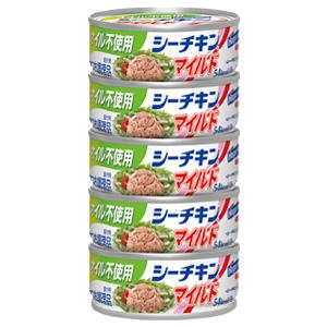 はごろもフーズ オイル不使用 シーチキンマイルド 缶詰 70g×5缶×12個