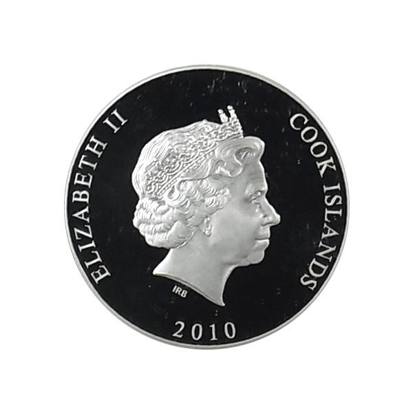 2010年 公式記念貨幣 猛虎 クック諸島政府発行 5オンス銀貨 送料無料