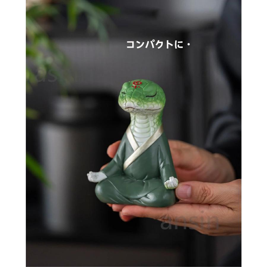 蛇 干支 巳年 置物 へび オブジェ 茶寵 茶玩 茶道 道具 書斎 お正月