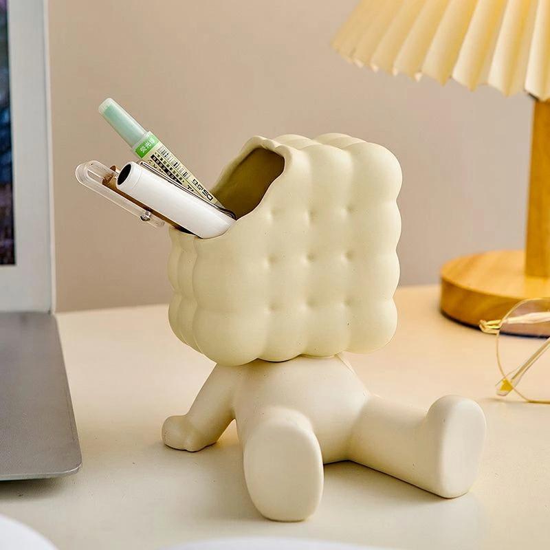 筆立て ペン立て 陶器 ペンスタンド 筆置き かわいい オシャレ 北欧