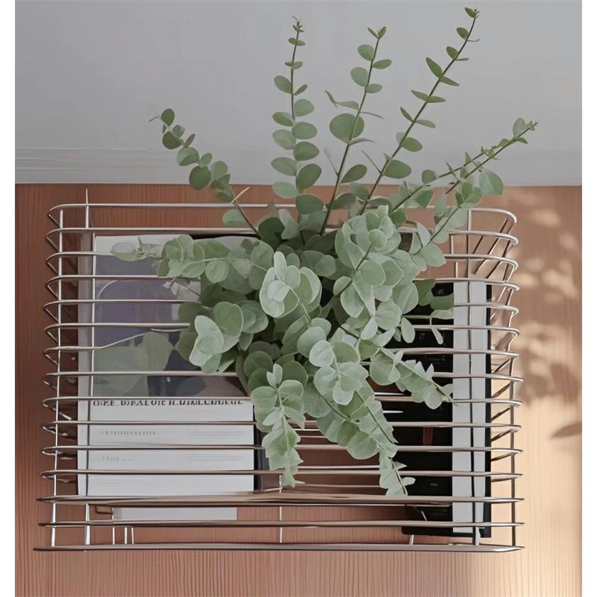 【新品】ワイヤーシェルフ　マガジンラック　ニュースペーパースタンド チェスト 楽天市場】マガジンラック シルバー マガジンホルダー ニュース