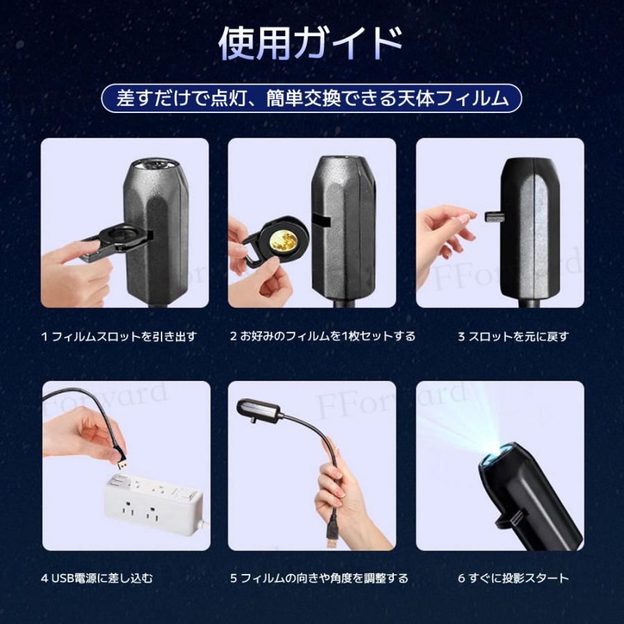 タッチ式 星空ライト ギャラクシーライト ナイトライト USB給電 2in1