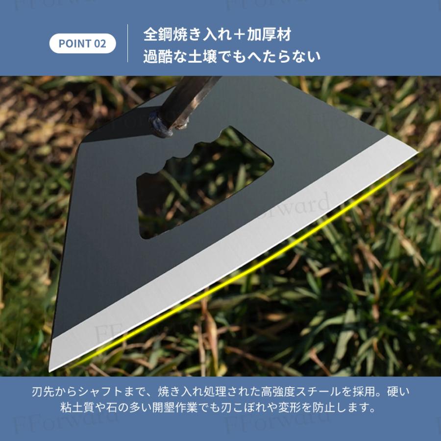 三角ホー 鍬 農業用三合一除草マジック器【腰を痛めずに立ったまま