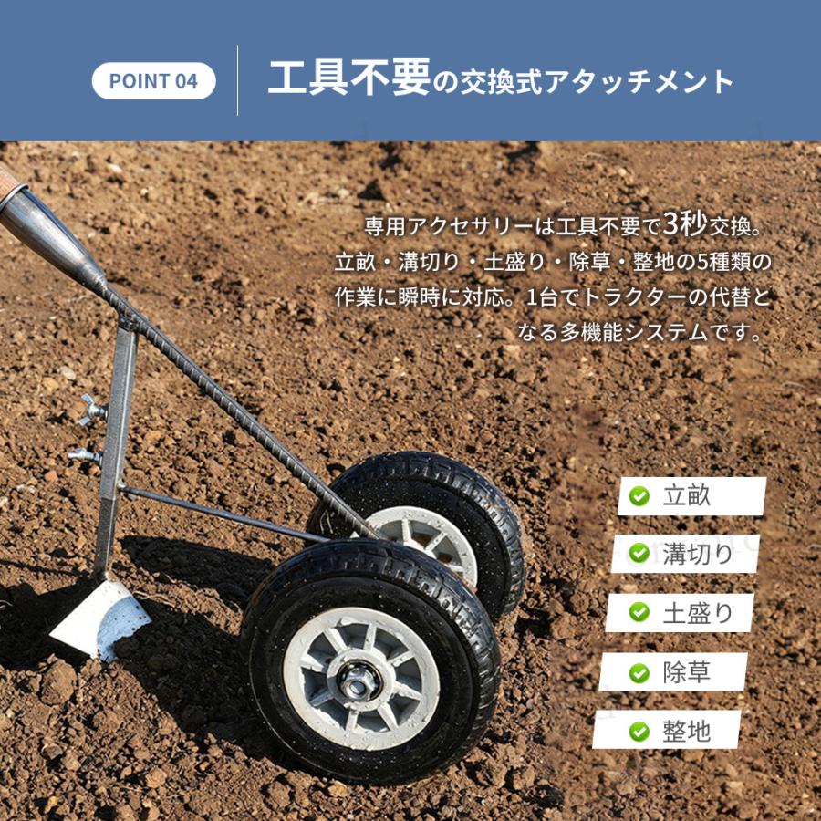三角ホー 鍬 農業用三合一除草マジック器【腰を痛めずに立ったまま