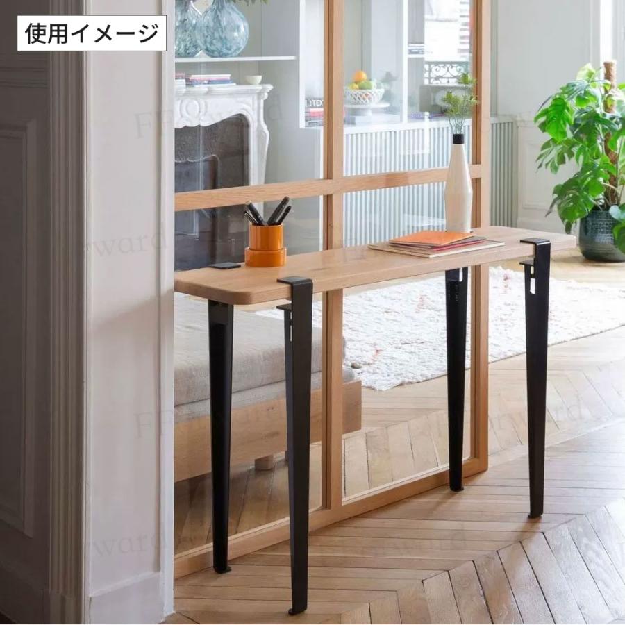 テーブル脚 クランプ式 F字型 テーブルレッグ 穴あけ不要 アイアン