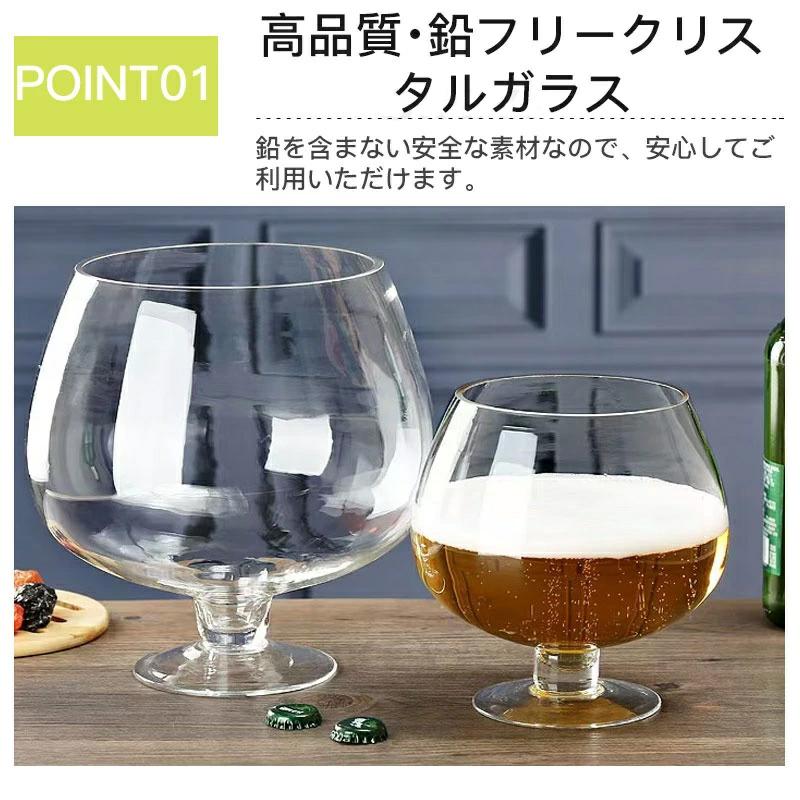 特大ワイングラス グラス ジャンボ ブランデーグラス シャンパングラス
