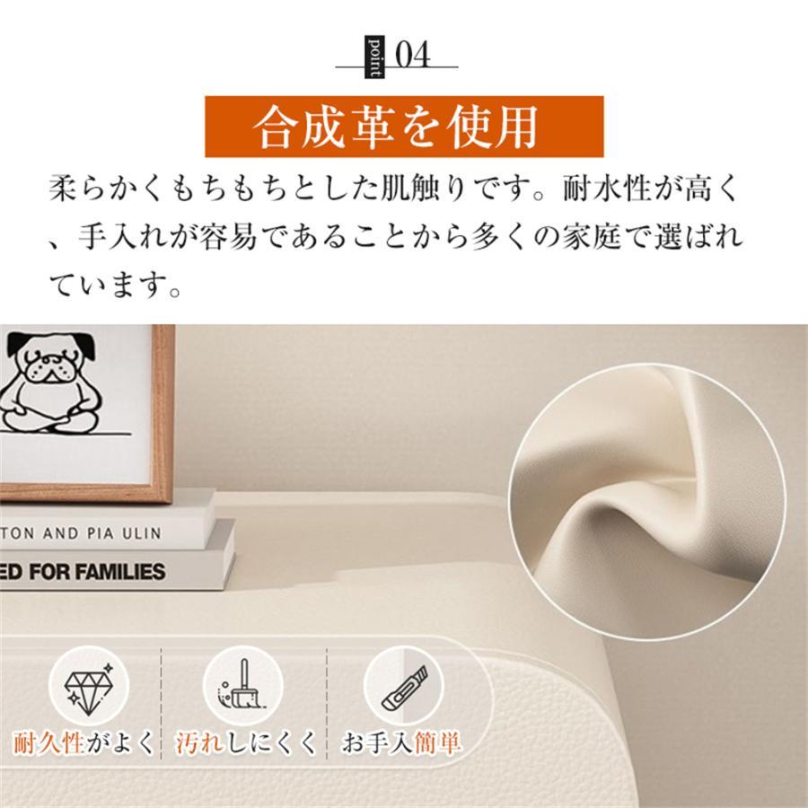 サイドテーブル ナイトテーブル ベットサイドテーブル 多機能 韓国インテリア 北欧風 実木製ベッドサイドデスク 組み立て不要 テーブル 極簡 引き出し | ブランド登録なし | 09