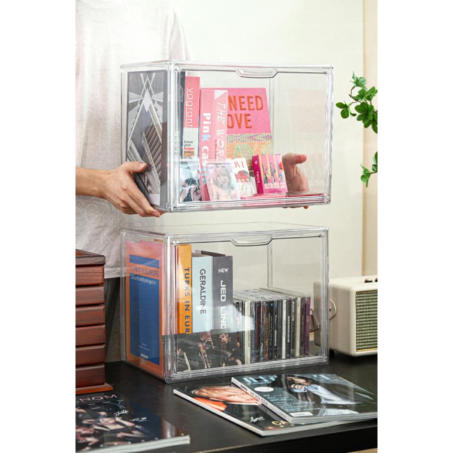 収納ケース 推し活 収納 ぬいぐるみ 透明 アクリル 1/2/3/4個セット