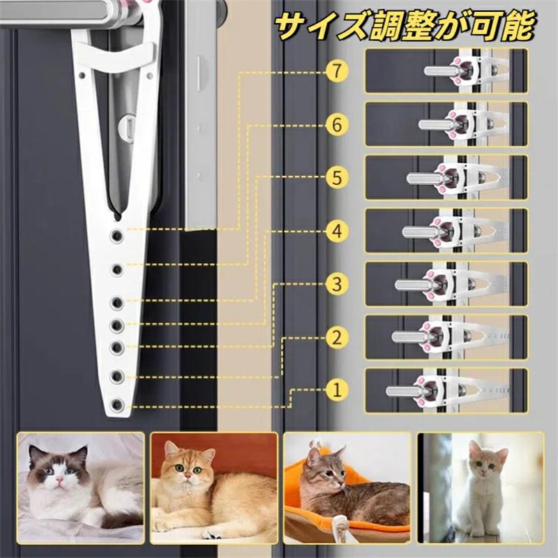 DRWGペットドア 猫用・犬用・小動物用 室内プラスチックケージドア