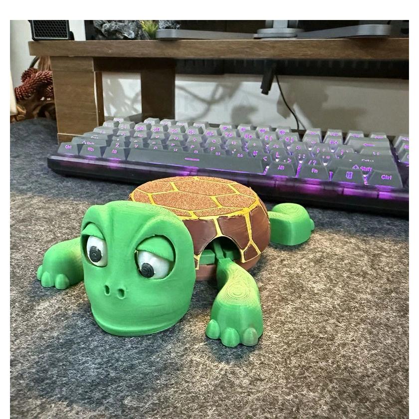 面白いタートルコースター オープンアイドタートルティーコースター カップマット リフト可能な手足と表情豊かな顔 3Dプリントカップホルダー 風変わり | ブランド登録なし | 02