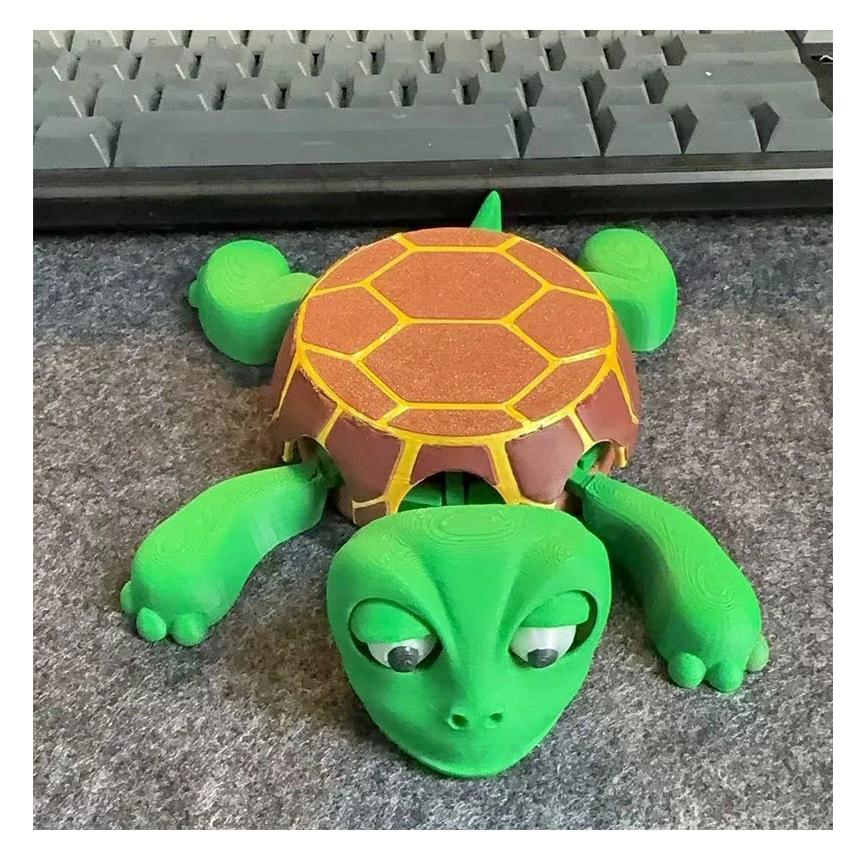 面白いタートルコースター オープンアイドタートルティーコースター カップマット リフト可能な手足と表情豊かな顔 3Dプリントカップホルダー 風変わり | ブランド登録なし | 04