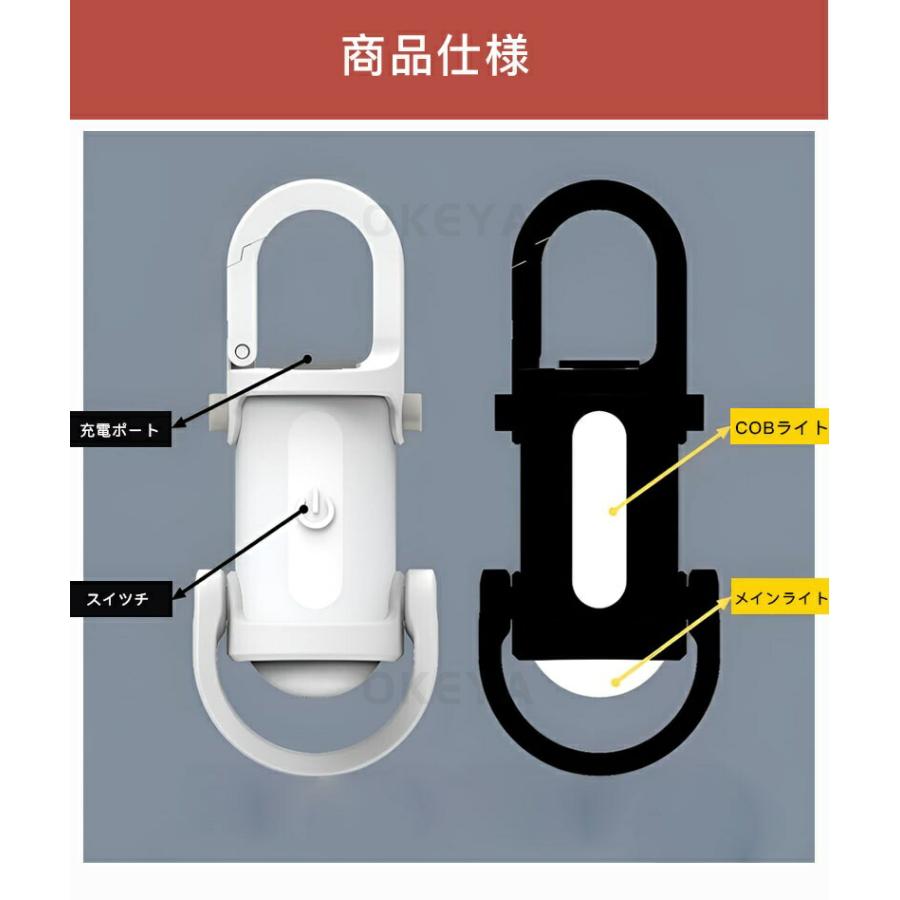 クリーLEDキーチェーン懐中電灯 650ルーメン USB C充電式 クリーLEDキーチェーン懐中電灯 650ルーメン USB C充電式
