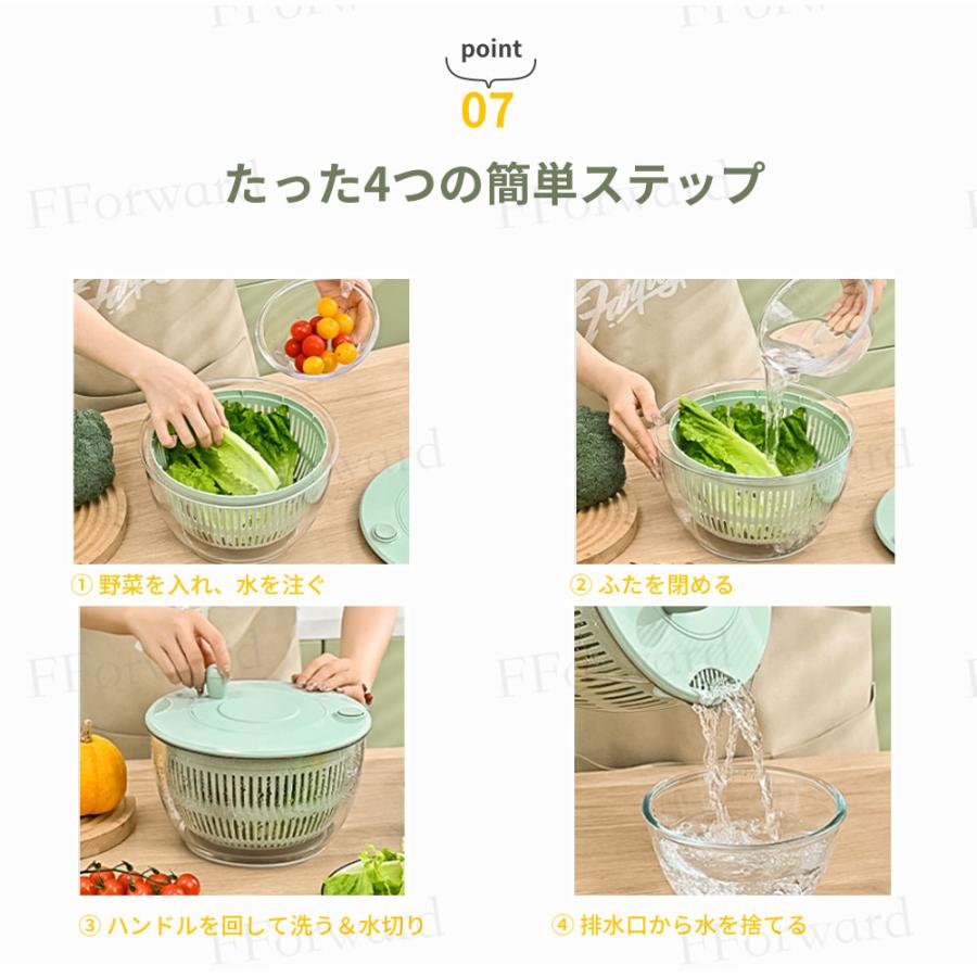 スライスや水洗い、水切りなど1台12役】 サラダスピナー 野菜 水切り