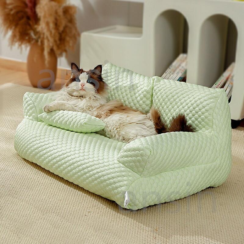 ペットソファー ペットベッド 冷感 ベッドソファ 犬 猫 室内 ペット