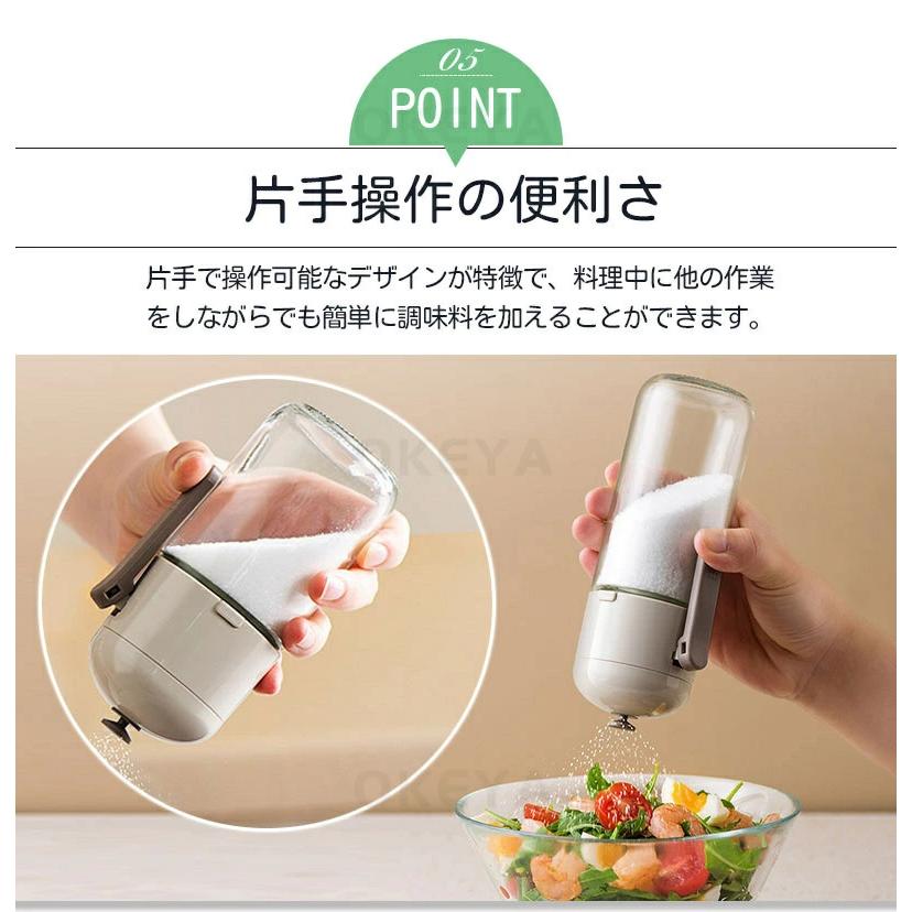 調味料入れ 塩入れ 塩入れ容器 定量0.5G おしゃれ 調味料缶 調味料