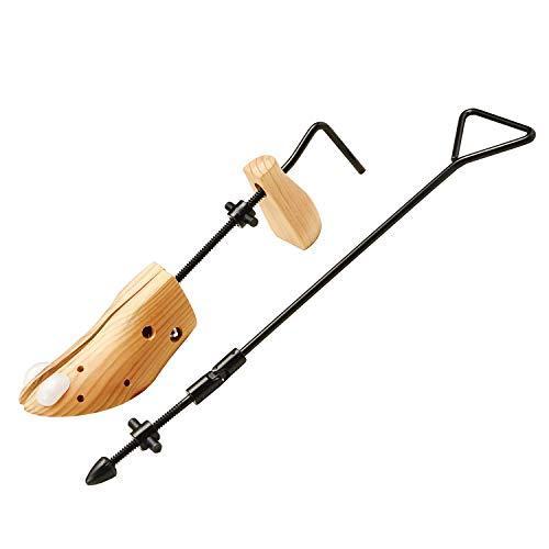 コモライフ シューズ&ブーツフィッター 1個 ストレッチャー シューキーパー 靴ズレ 靴伸ばし パンプス 左右兼用 サイズ調整 女性 男性 約22~2