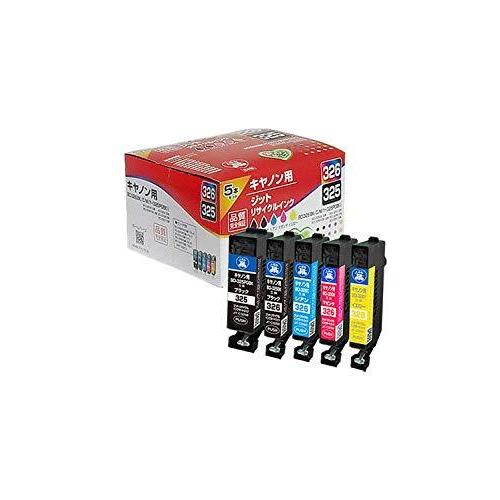 ジット キヤノン (CANON) BCI-326+325/5MP 対応 5色セット対応 リサイクルインク 日本製JIT-C3253265P