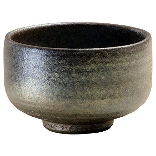 信楽焼 へちもん 菱三窯作 抹茶碗 窯変いぶし