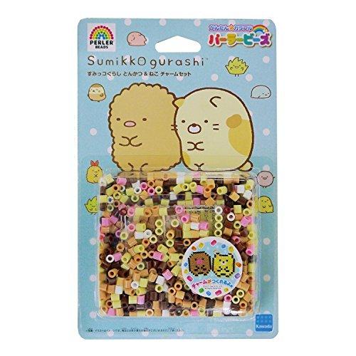 パーラービーズ すみっコぐらし とんかつ & ねこ チャームセット 80-53123